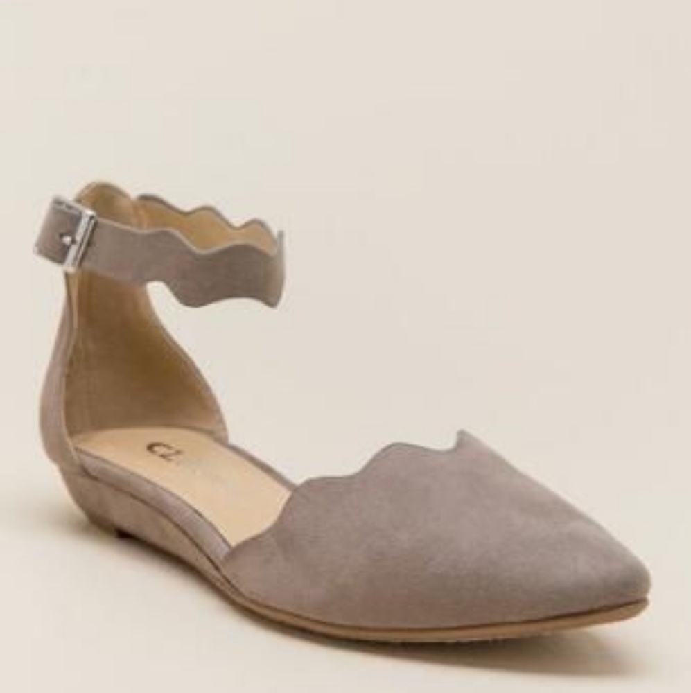 💐Beige cute flats